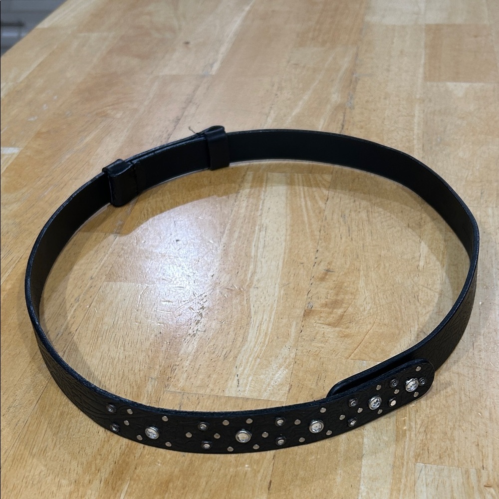 Black Studded Women's Belt
